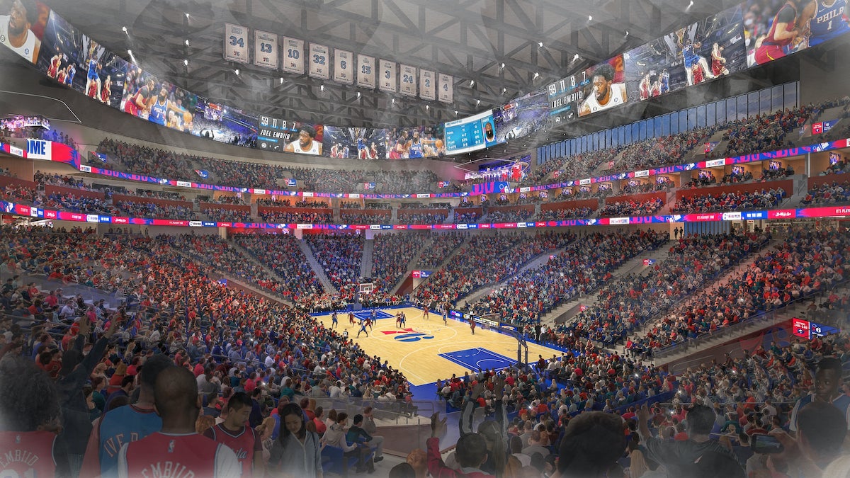 Sixers release new renderings of proposed arena project - WHYY