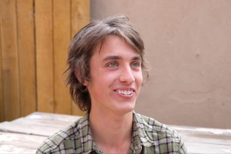 Julius BaDour at 19 years old in Santa Fe, New Mexico. (Alan Jinich/WHYY)