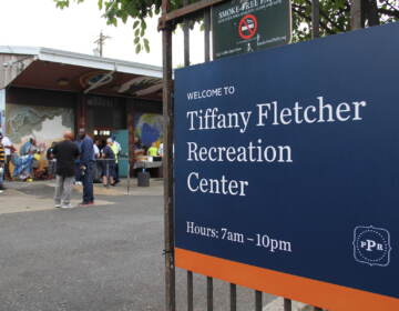 Sign for Tiffany Fletcher Rec Center