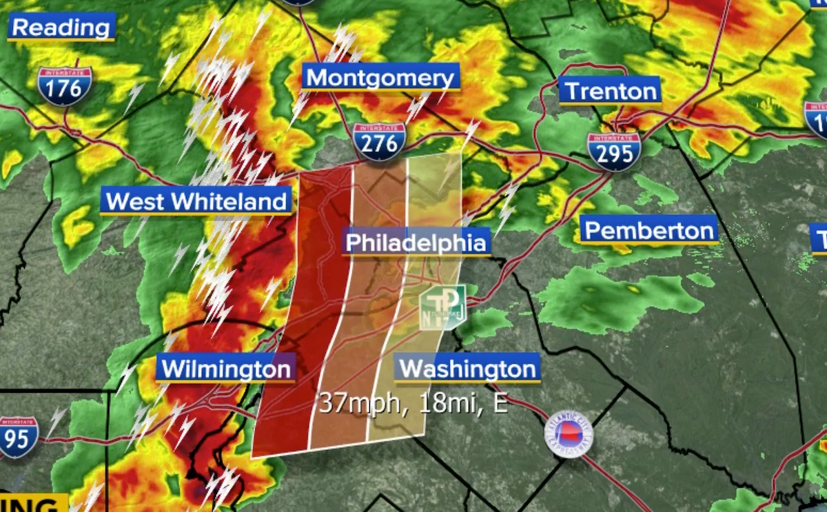 Tornado Warning issued for parts of Delaware Valley WHYY