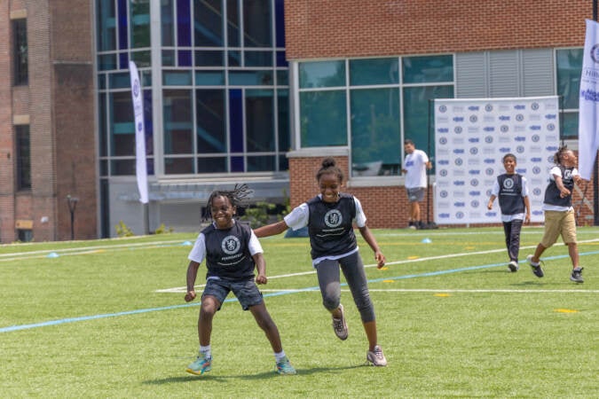 The Chelsea Foundation partnered with the Boys & Girls Clubs of Philadelphia to throw a Football Festival. 100 local kids participated in a soccer clinic at Christo Rey High School on July 24, 2023