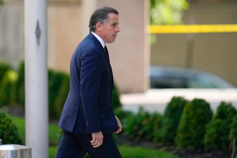 President Joe Biden’s son Hunter Biden, arrives for a court appearance, Wednesday, July 26, 2023, in Wilmington, Del.