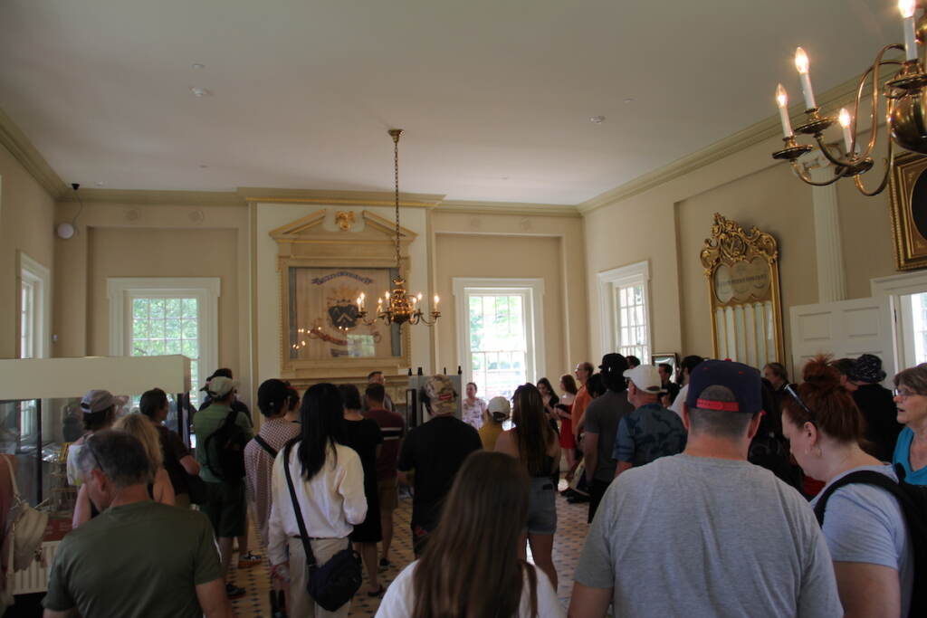 Carpenters' Hall welcomed visitors for the first time in more than a year on Monday.