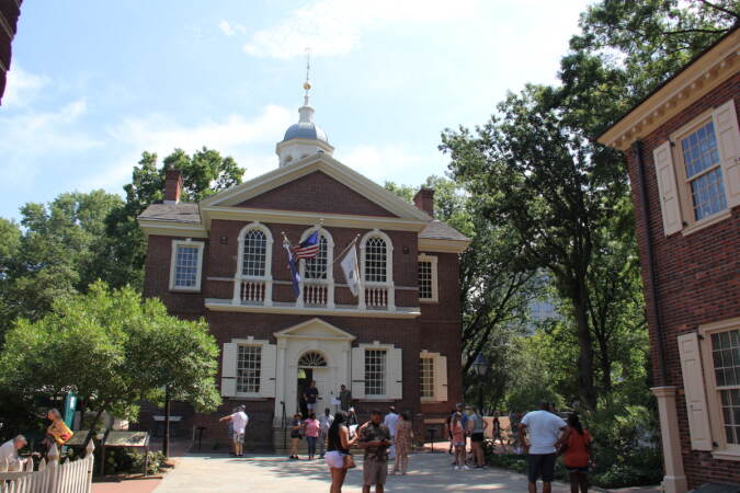 Carpenters' Hall is the site of the First Continental Congress back in 1774 and is located in Old City.