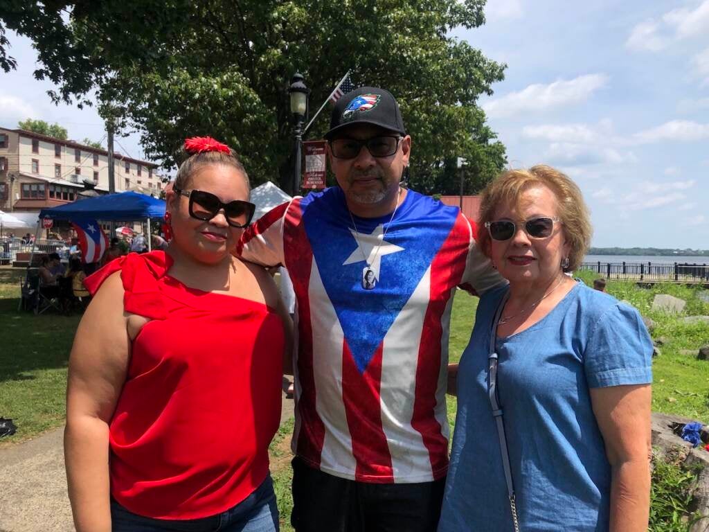 Philadelphia-resident Madeline Burgos with husband Giovanni and mother Maria Camacho