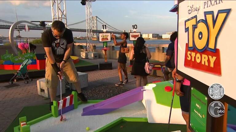 At the Great Plaza of Penn's Landing Pixar Putt is bringing movie magic to miniature golf. (6abc)
