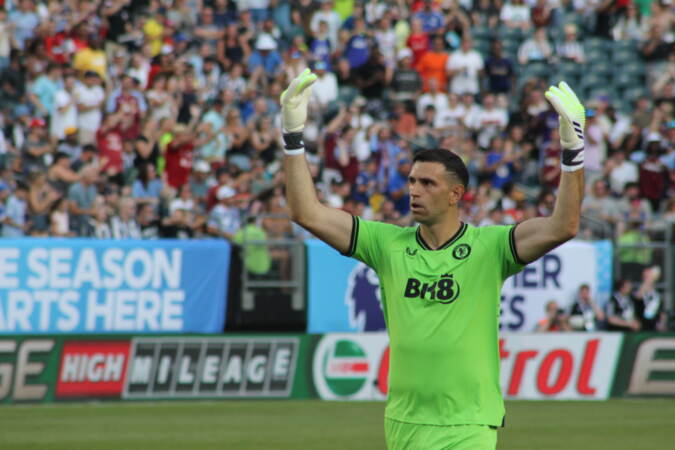 Scenes from the Newcastle vs. Aston Villa match.