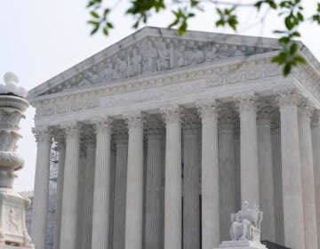 A view of the exterior of the U.S. Supreme Court building.