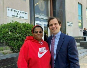 Baltimore attorney Joseph Loveless with Keisha