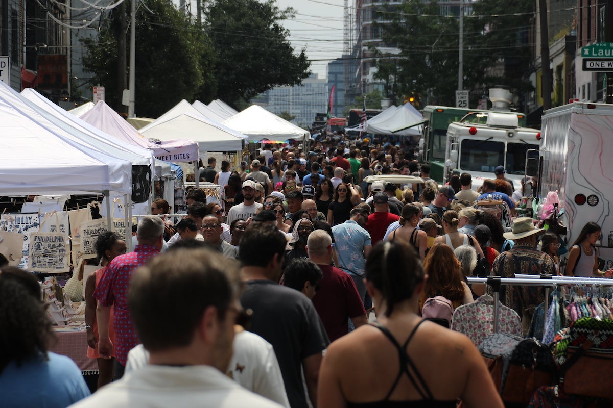 Thousands of people packed Girard Ave. through Spring Garden for the 2nd Street Festival