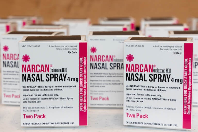 boxes of Narcan