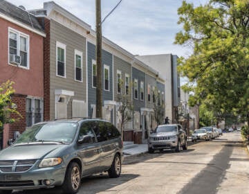 A row of new single-family homes on Page Street