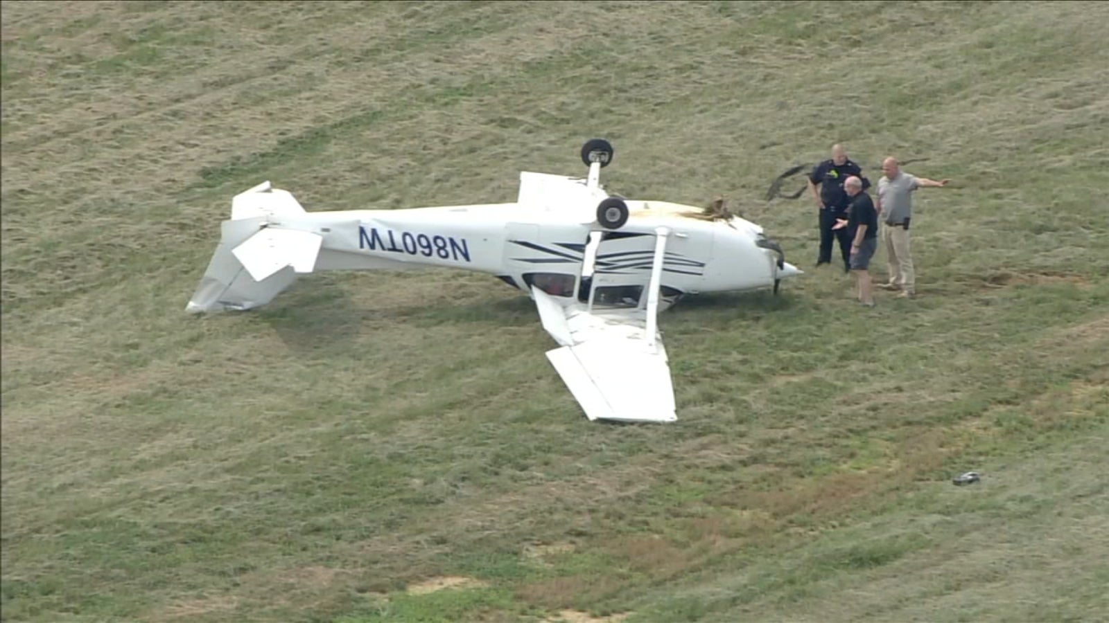 Flight school plane flips after crash at Northeast Philadelphia Airport ...