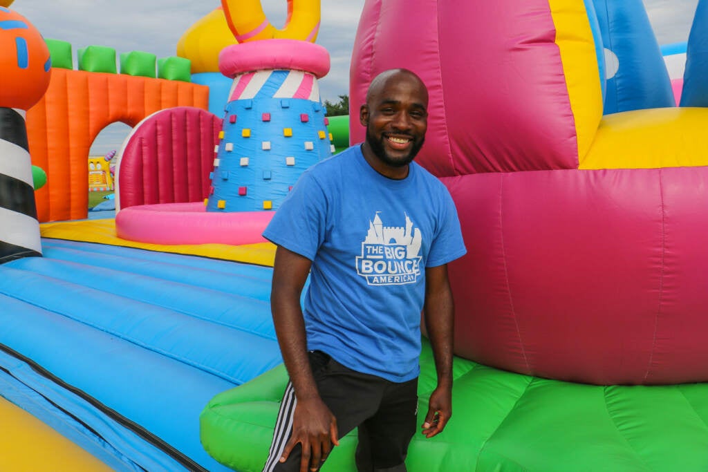 Big Bounce in Philly World s largest inflatable castle at Navy