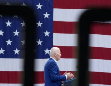 President Joe Biden speaks at the Arcosa Wind Towers, Wednesday, Aug. 9, 2023, in Belen, N.M. Biden is making the case that his policies of financial and tax incentives have revived U.S. manufacturing