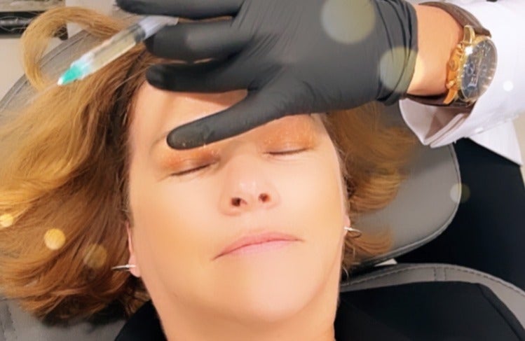 The Pulse host Maiken Scott receives a microneedling treatment based on stem cells that's designed to stimulate collagen and elastin production in the skin. (Courtesy of Maiken Scott)
