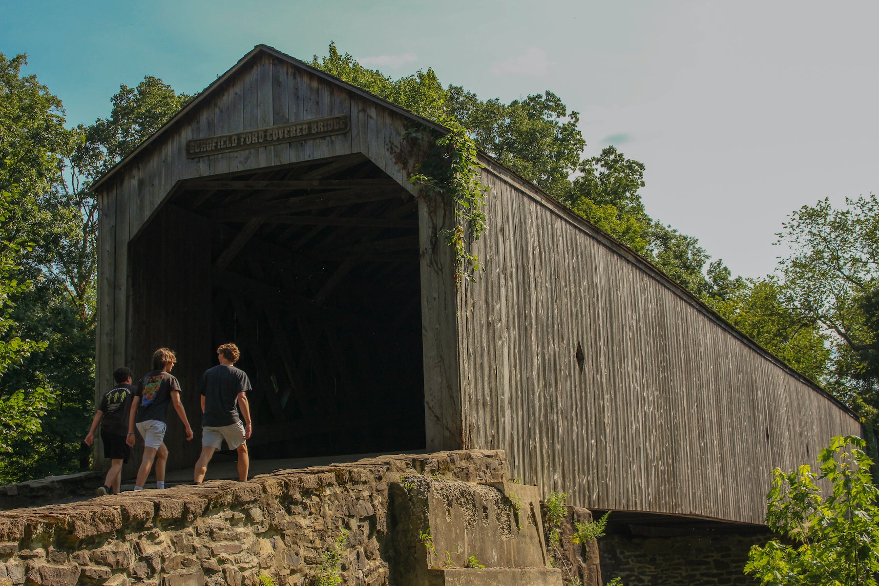 PA Country Roads - Pack Saddle / Doc Miller Covered Bridge Over