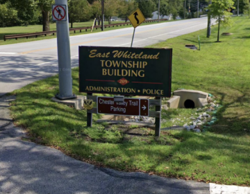 A sign for the Township's building