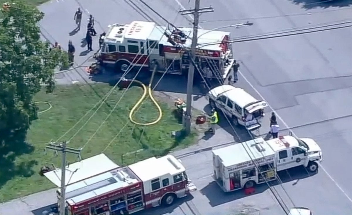 Firefighters on scene of hazardous materials spill in Downingtown - WHYY