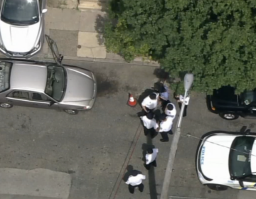 police officers at a crime scene