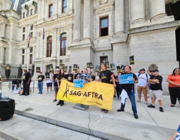 SAG-AFTRA rally at city hall