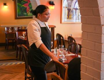 A server at the revived Tierra Colombiana at 4535 N. 5th St. in North Philadelphia.