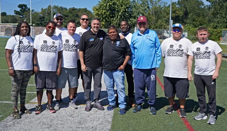 Philadelphia International Unity Cup staff and organizers pose together for a photo