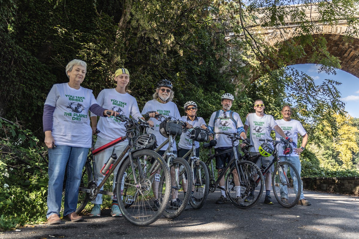 Pennsylvania climate activists bike hundreds of miles to demand change