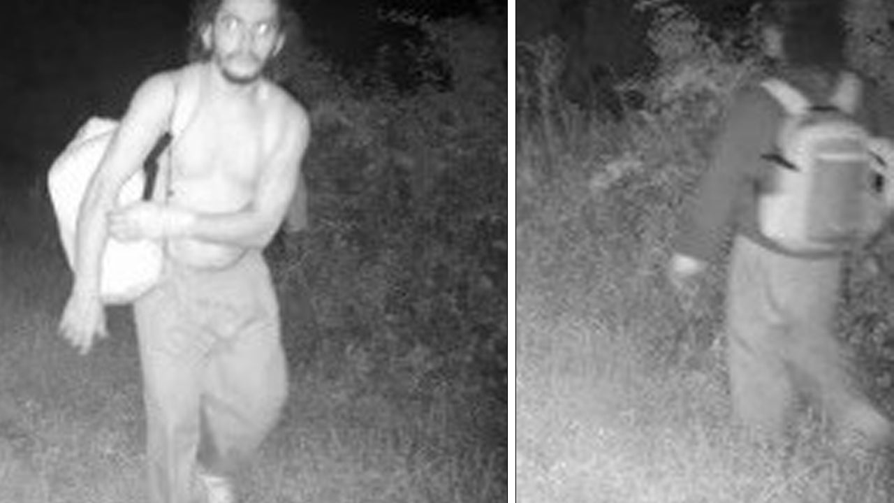 These images of escaped prisoner Danelo Cavalcante were captured from a camera on the property of Longwood Gardens on the night of Sept. 4, 2023. 