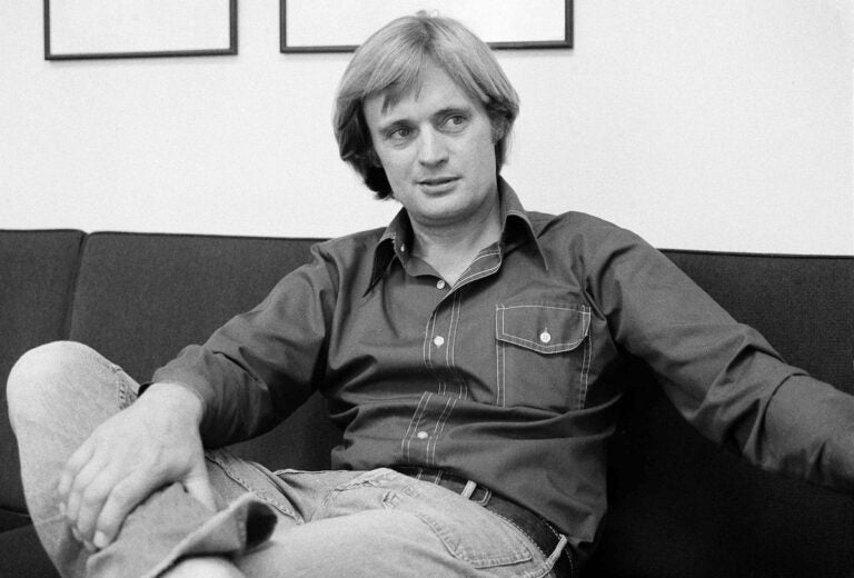 File photo: David McCallum, star of the NBC-TV series ''The Invisible Man,'' is shown during an interview with Jay Sharbutt at NBC studios in New York, Aug. 28, 1975.