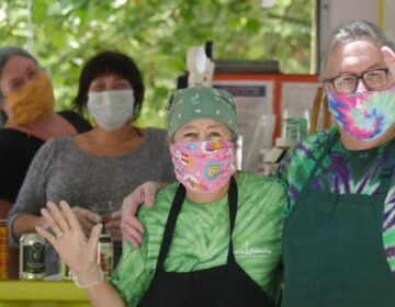 Peg Botto and Harrison McInnis, friends and longtime business partners run Cosmic Café and Cider House, creating a compassionate work environment for individuals with disabilities. Photo provided by Cosmic Café.