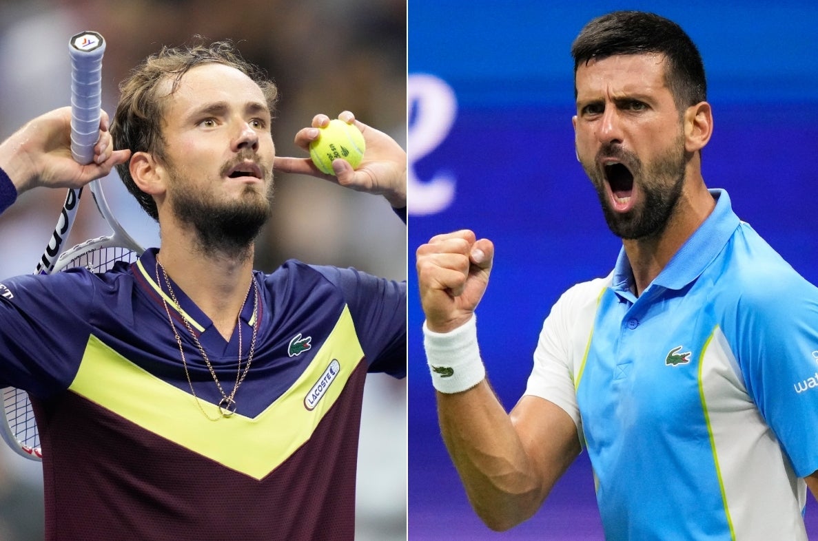 Novak Djokovic and Daniil Medvedev meet again in the US Open mens final