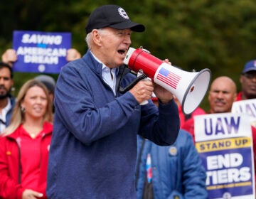 President Joe Biden joins striking United Auto Workers on the picket line