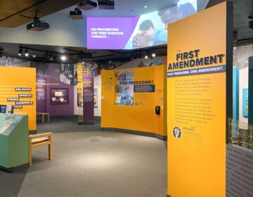 The new First Amendment Gallery at the National Constitution Center in Philadelphia