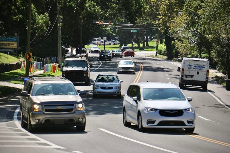 Cars on the road