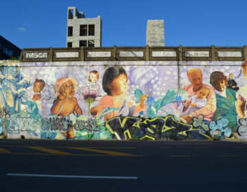 A Super Bowl mural grows in Philly's Northeast - WHYY