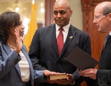 Tahesha Way getting sworn in