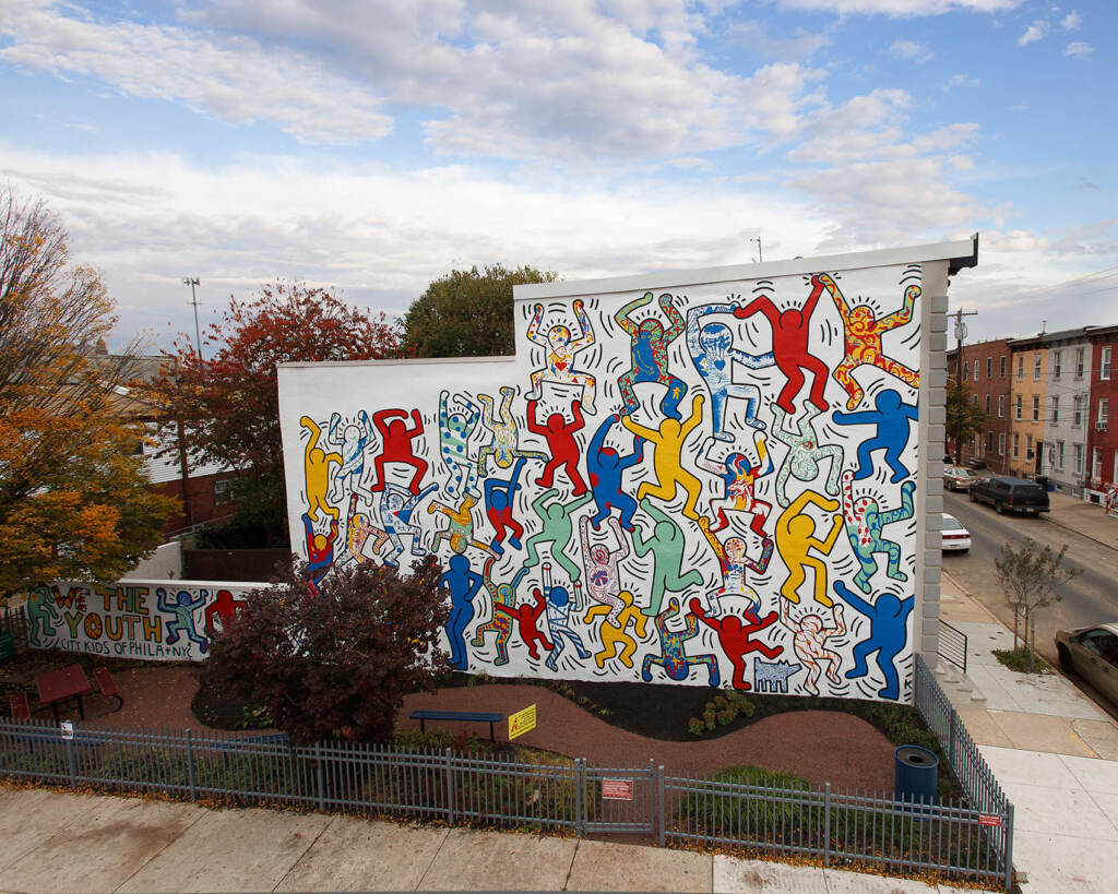 Vibrant Keith Haring mural