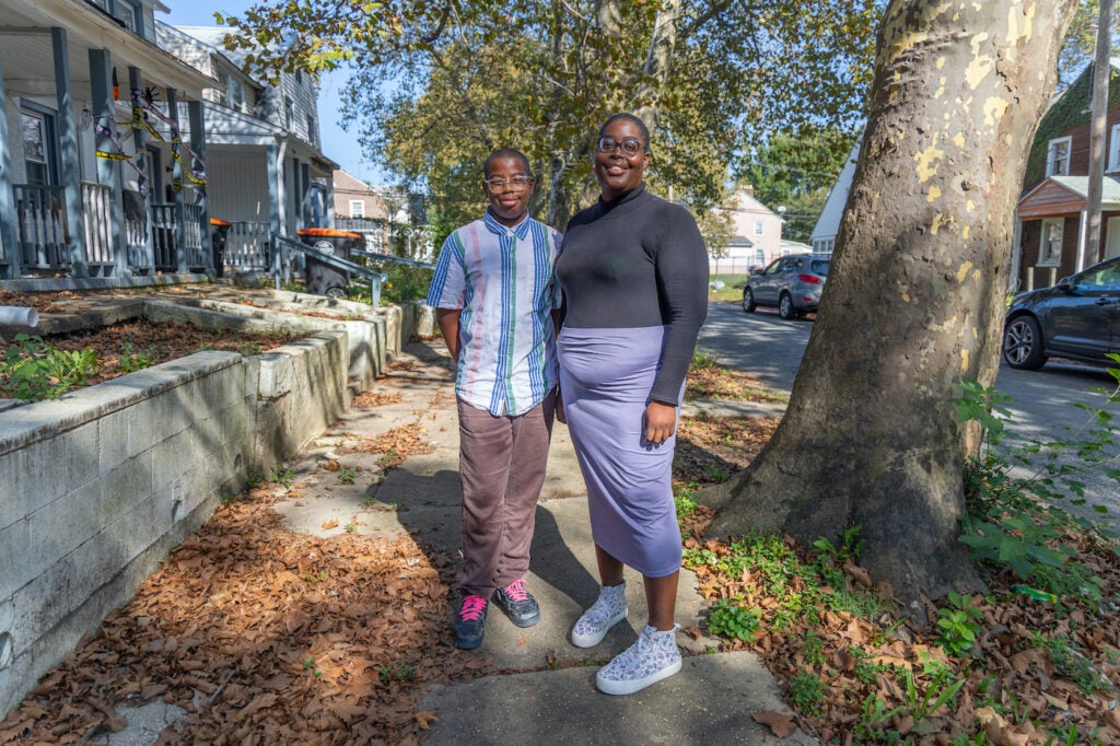 Alisha Gillespie and her 10 year-old son, Zion,