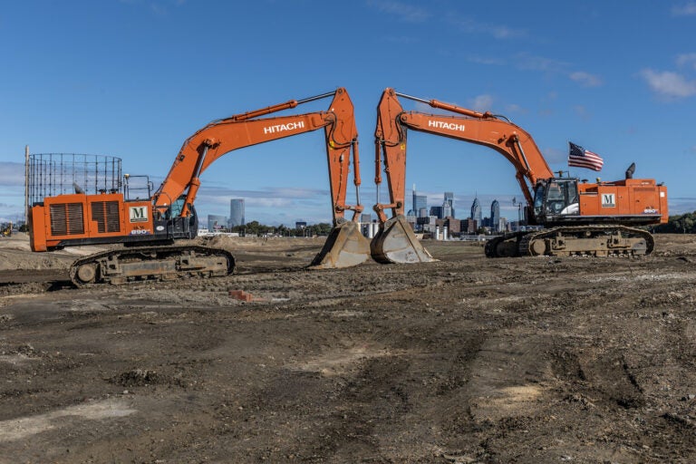 Cranes at a construction site