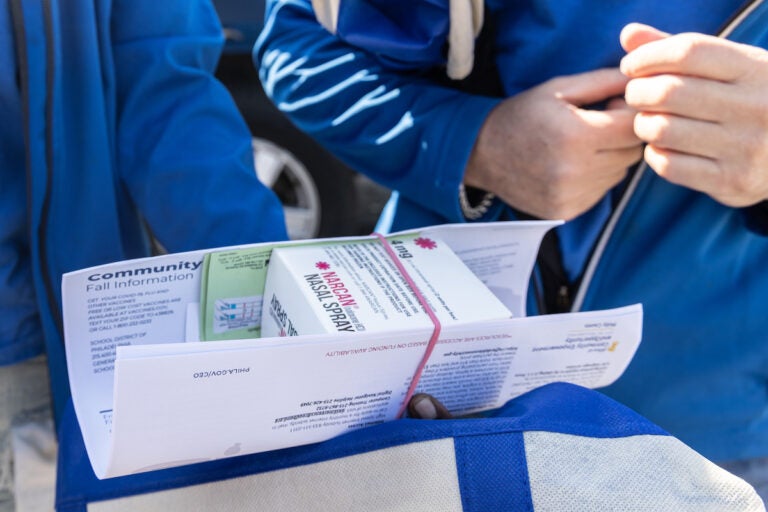 An opioid crisis resource kit containing Narcan, fentanyl test strips and information on how to get addiction treatment and more harm reduction resources.
