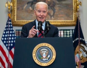 President Joe Biden speaks on student loan debt forgiveness, in the Roosevelt Room of the White House, Oct. 4, 2023, in Washington.