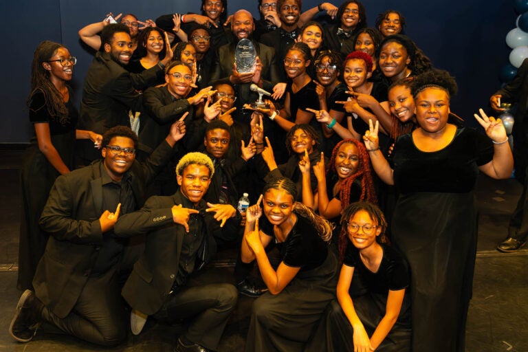 Pine Forge Academy Choir poses for a photo