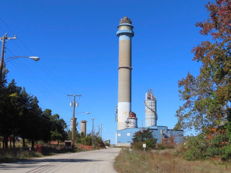 Smokestack at a power plant