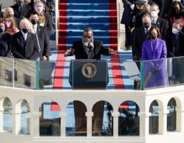 Rev. Beaman delivers a benediction at President Biden's inauguration