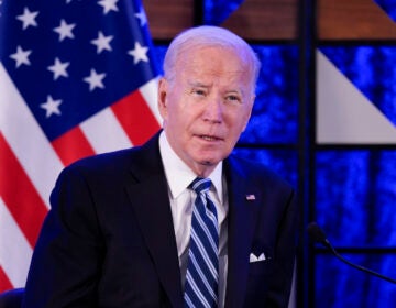 President Joe Biden speaks as he meets with Israeli Prime Minister Benjamin Netanyahu