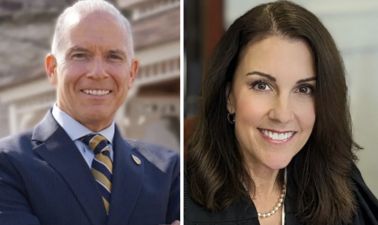 Daniel McCaffery (D) and Carolyn Carluccio (R), candidates for the Pa. Supreme Court.