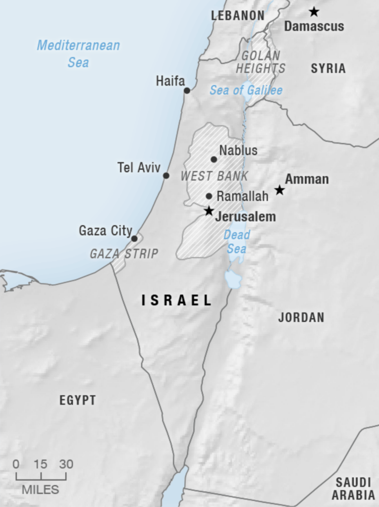 Map of Israel