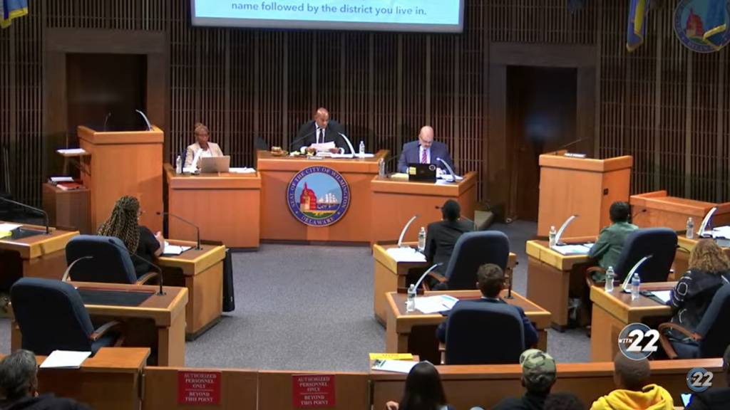 Wilmington City Council in session