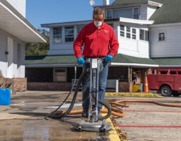 Cleaning a crime scene